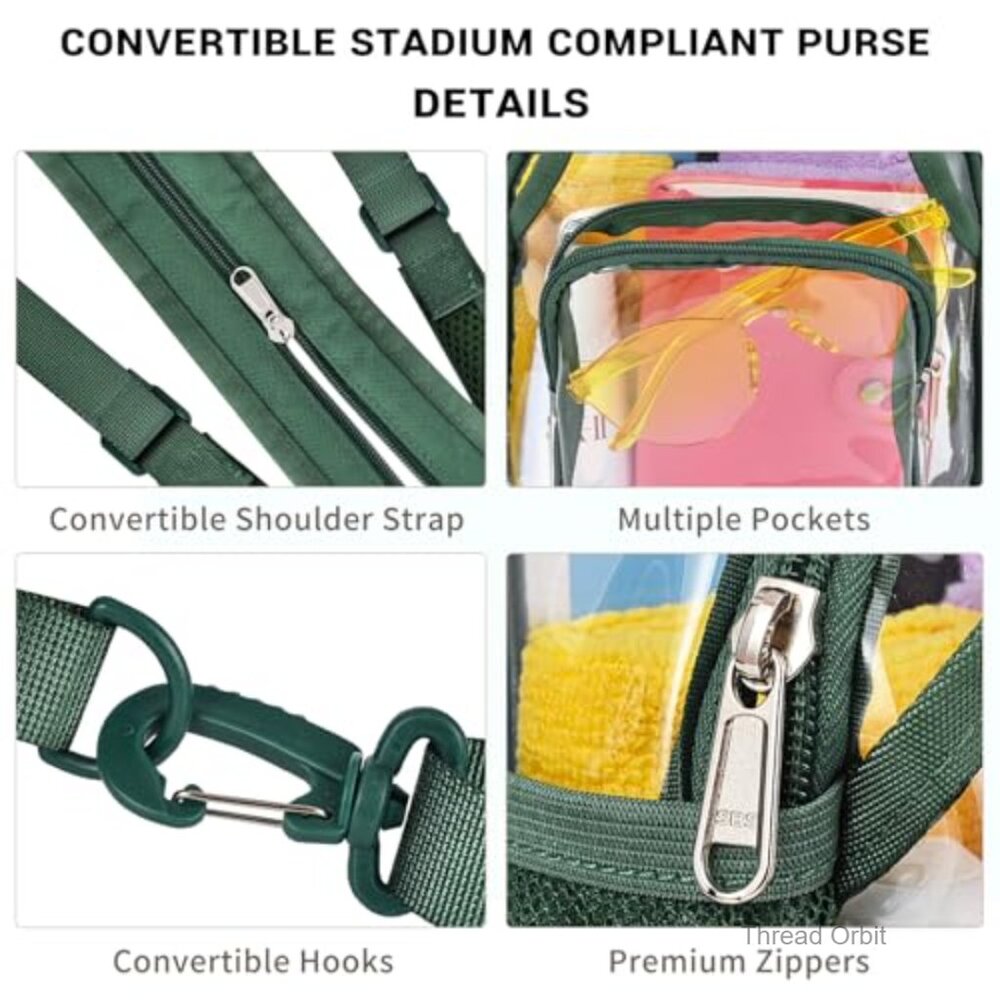 Clear Mini Backpack Convertible Sling Stadium App… - image 6